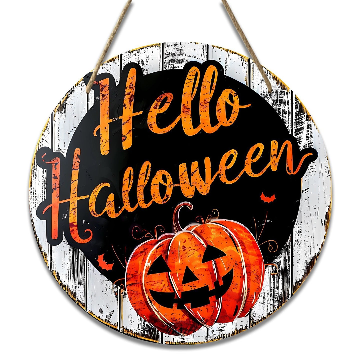Halloween Stand Wooden Craft House Number Hanging Decoration