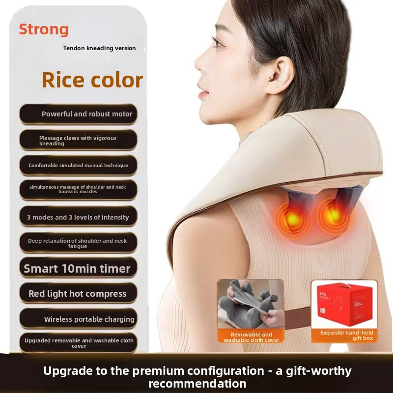 U-Shaped Neck and Shoulder Massager with Heat Therapy