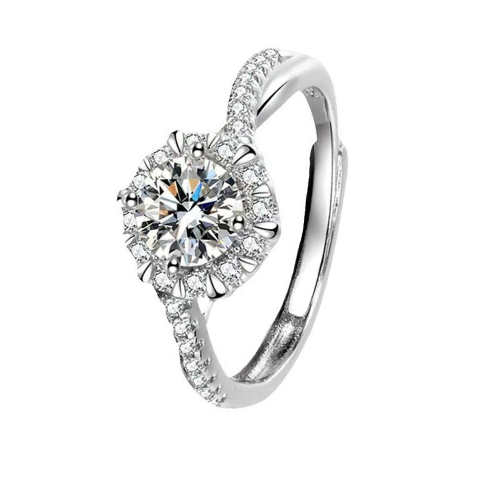 Adjustable Star Design Copper Ring for Women