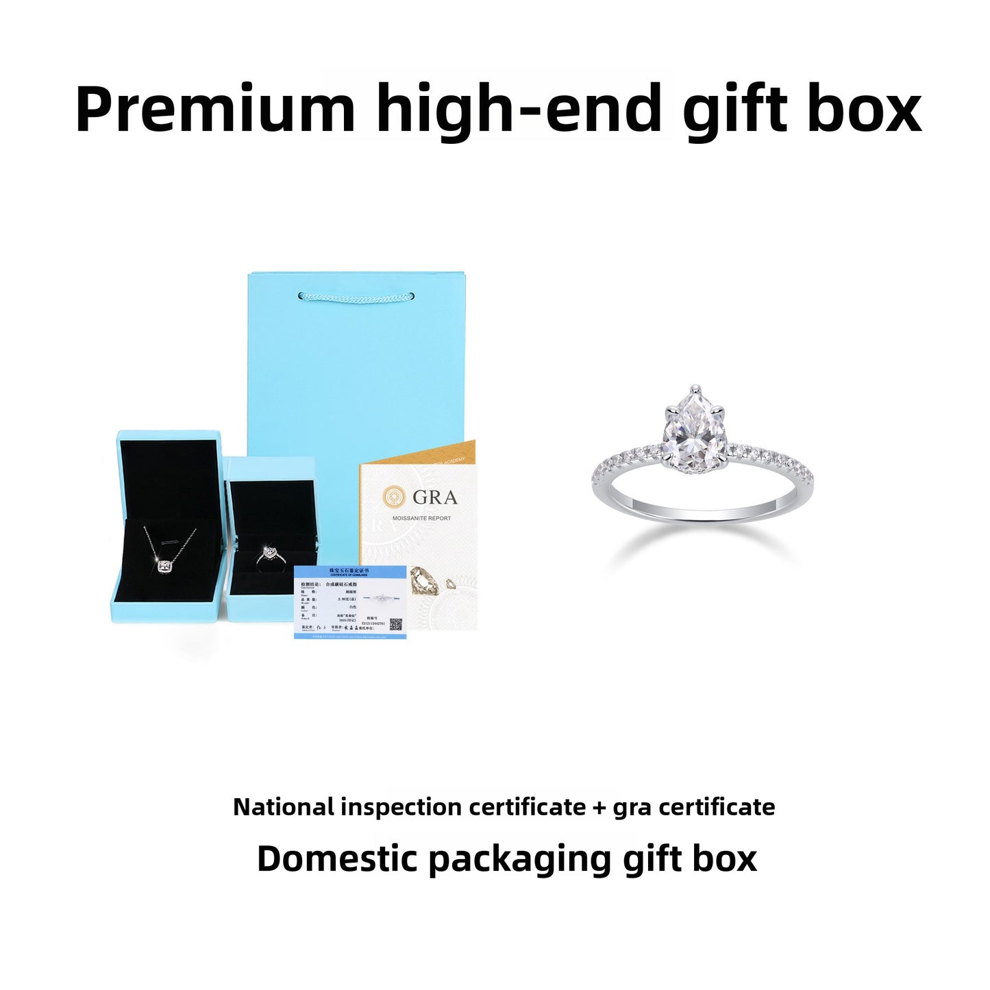 Moissanite 925 Sterling Silver Irregular Ring