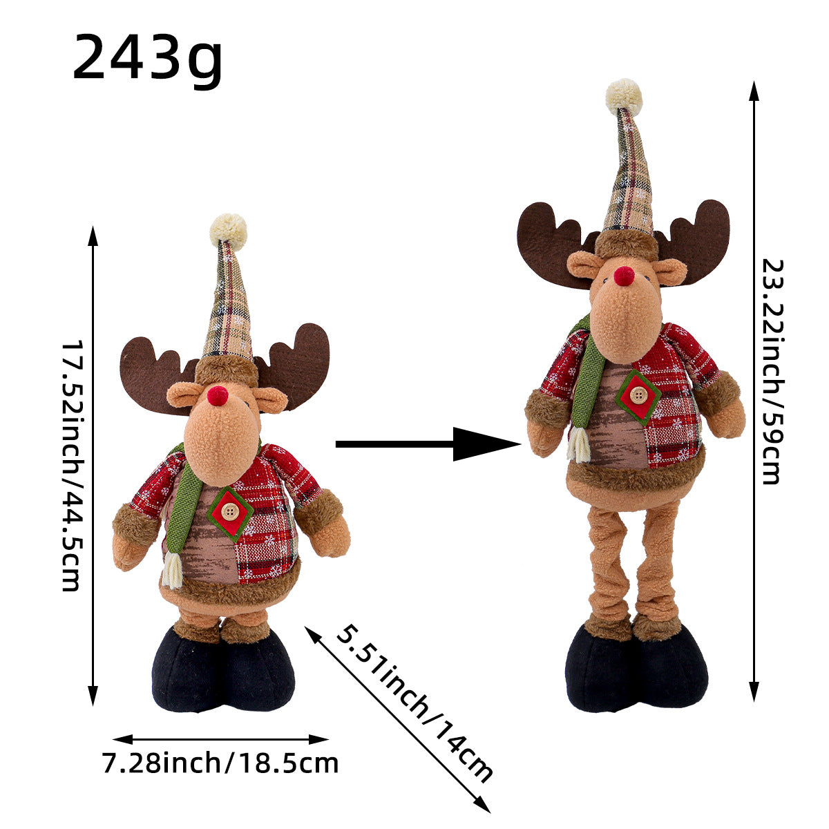 Christmas stretchable figurine decoration