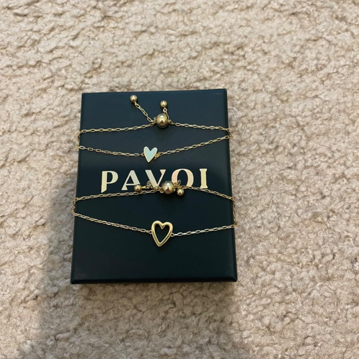 Adjustable Heart-shaped Hollow Stainless Steel Bracelet