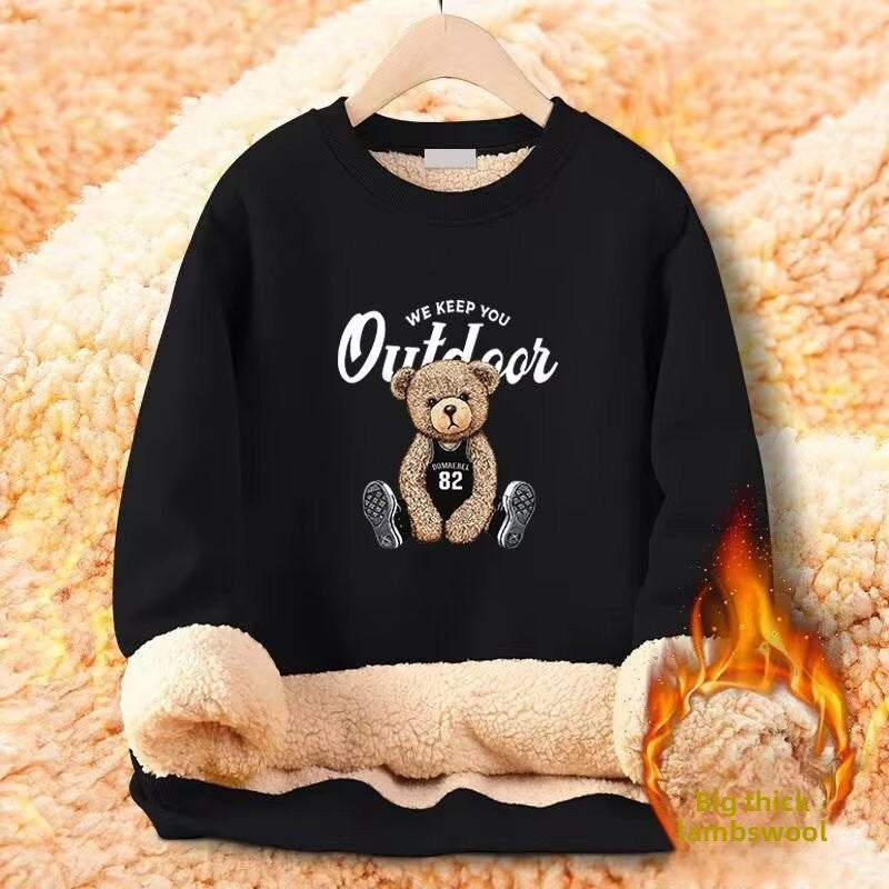 Sheepskin thermal sweatshirt for men