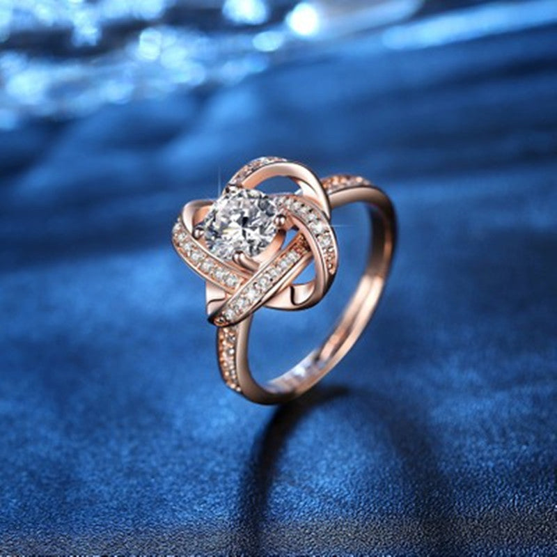 Morganite simple six-prong wedding ring