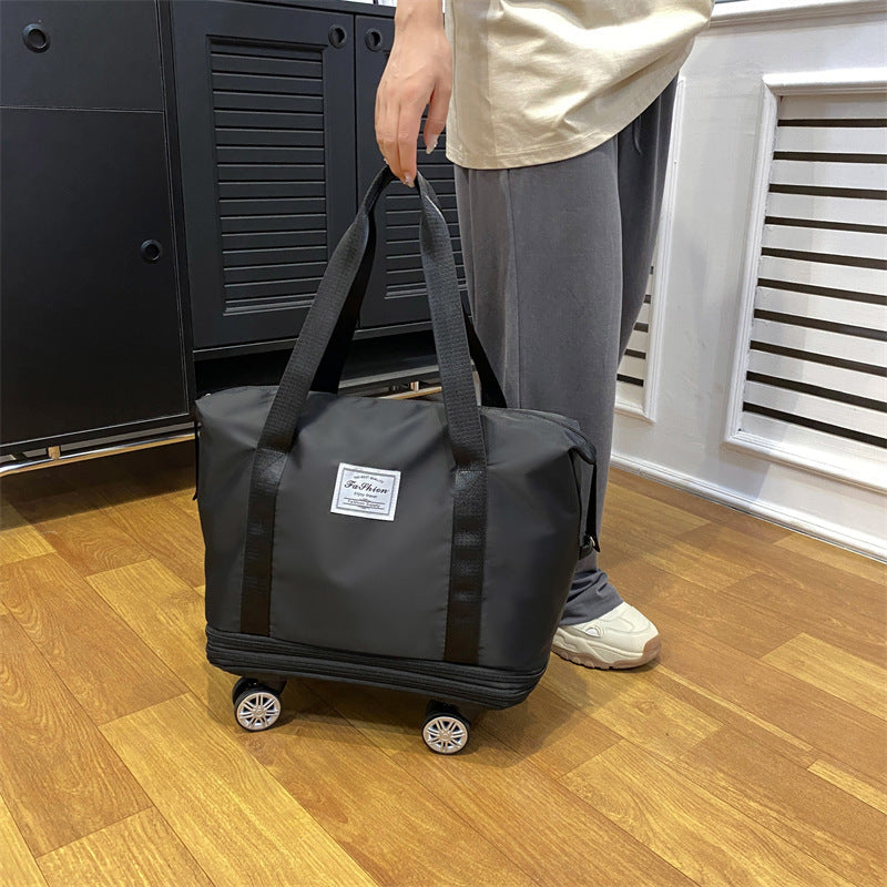 Expandable Waterproof Travel Luggage Bag with Wheels
