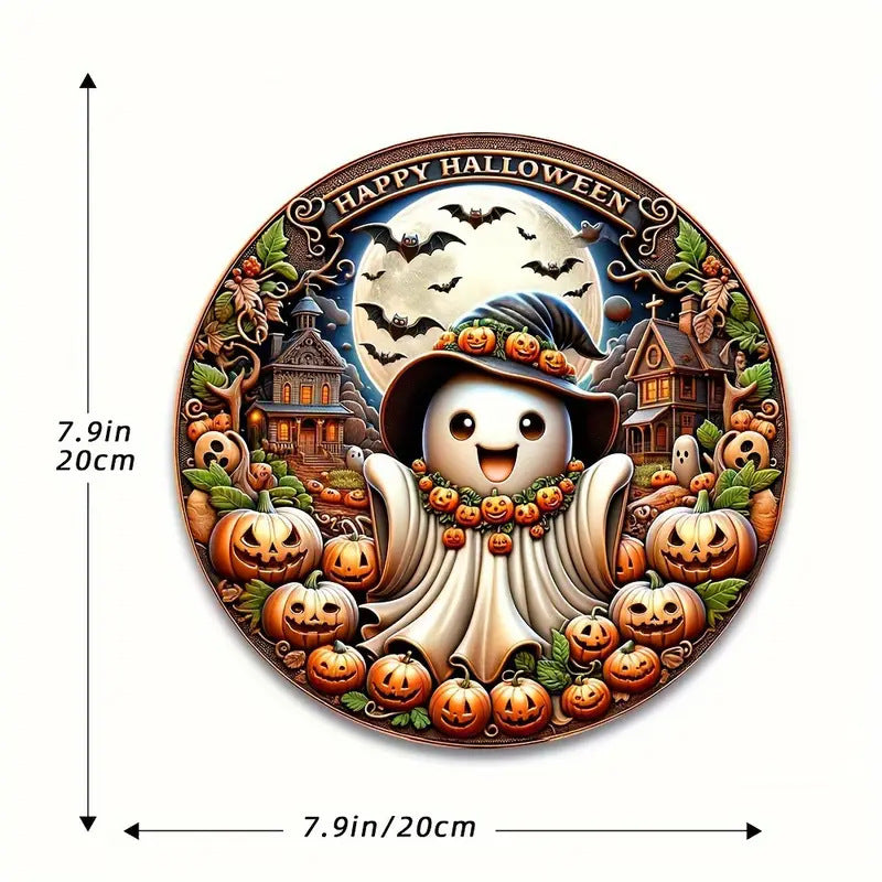 Halloween Stand Wooden Craft House Number Hanging Decoration