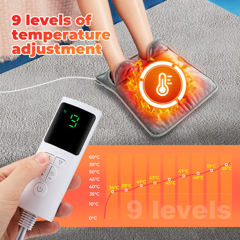 Adjustable Heating Foot Pad with LCD Display and Timer