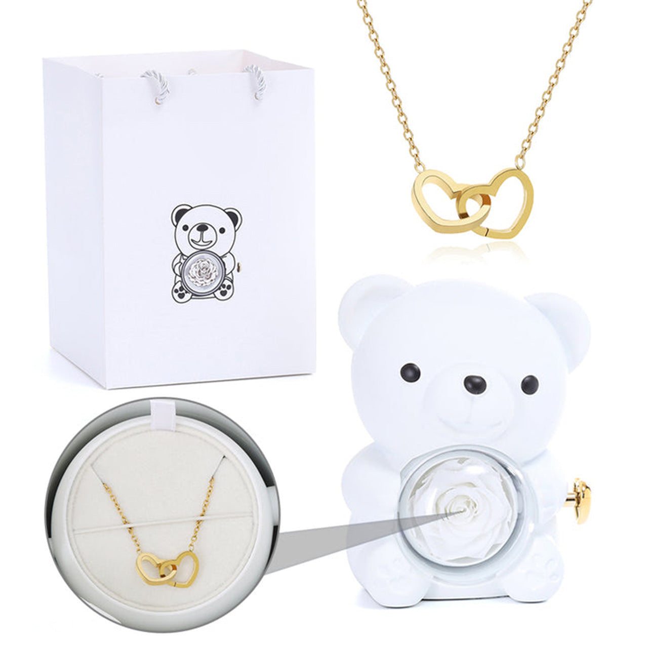 Teddy Bear Eternal Rose