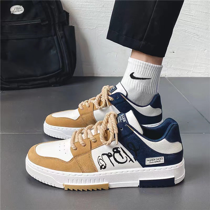 Men's Casual Lace-Up Board Shoes