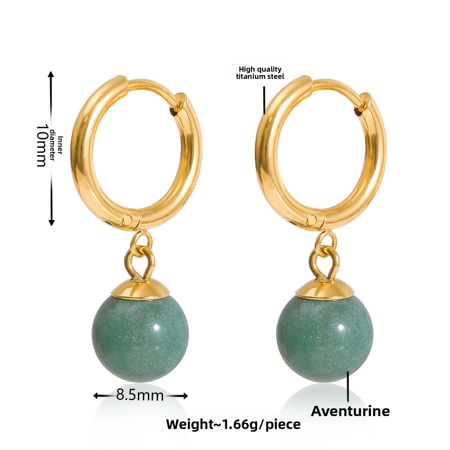 Circle-shaped multi-style earrings