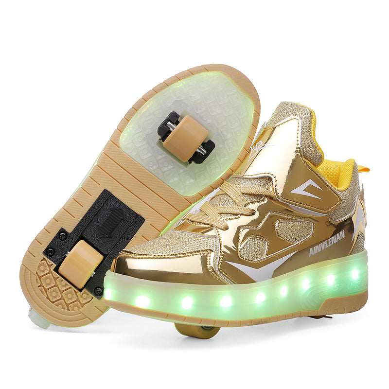 LED Flash Rolling Shoes