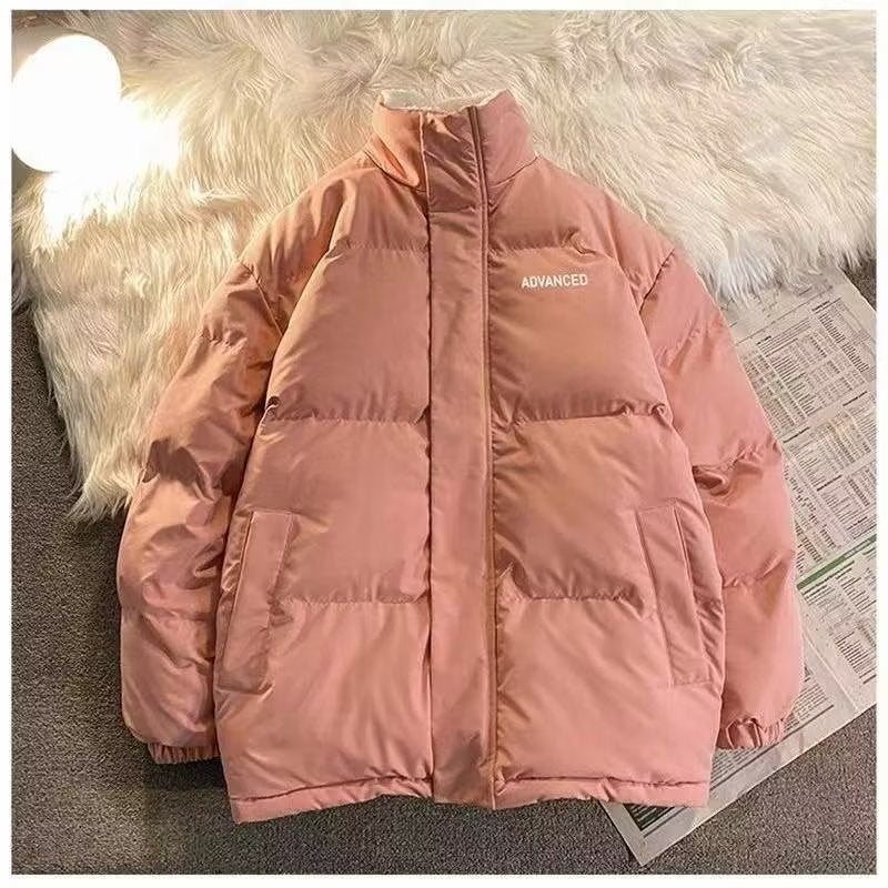 Men's Winter Lamb Fleece Stand Collar Thickened Coat