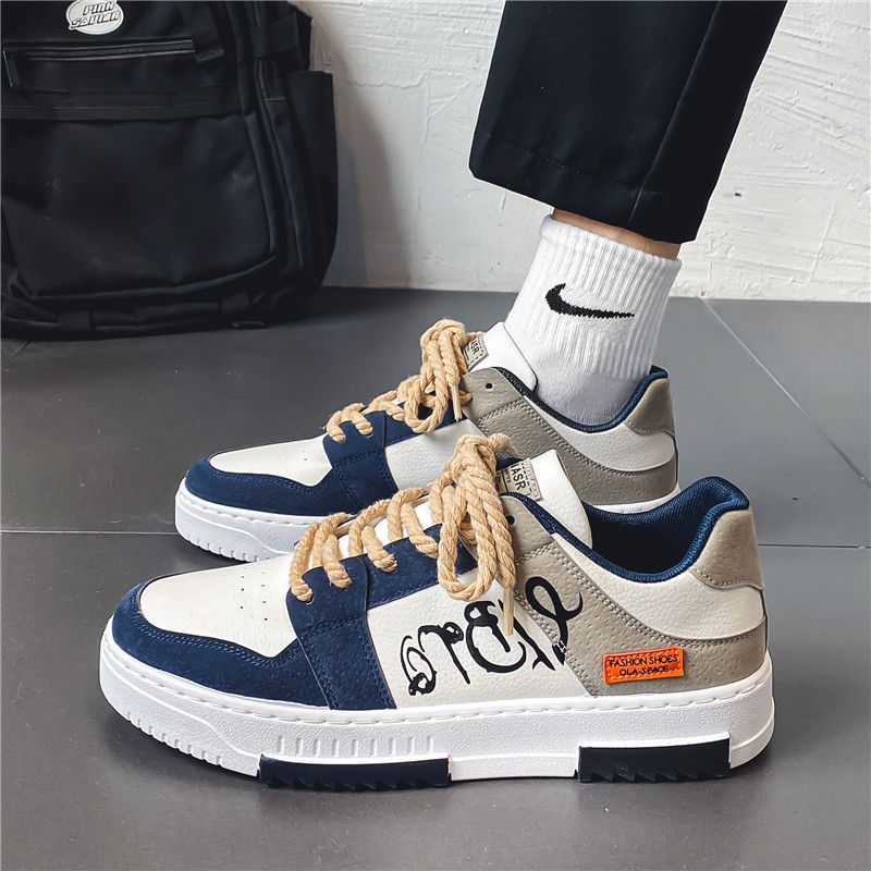 Men's Casual Lace-Up Board Shoes