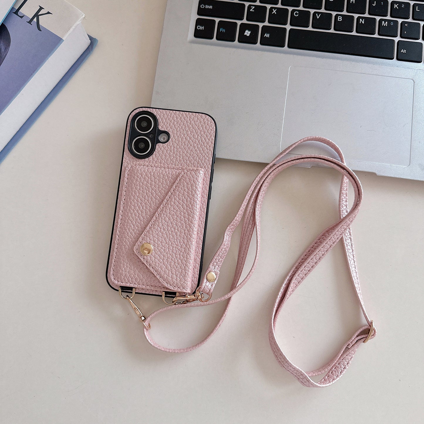 Imitation Leather iPhone Case with Card Slot