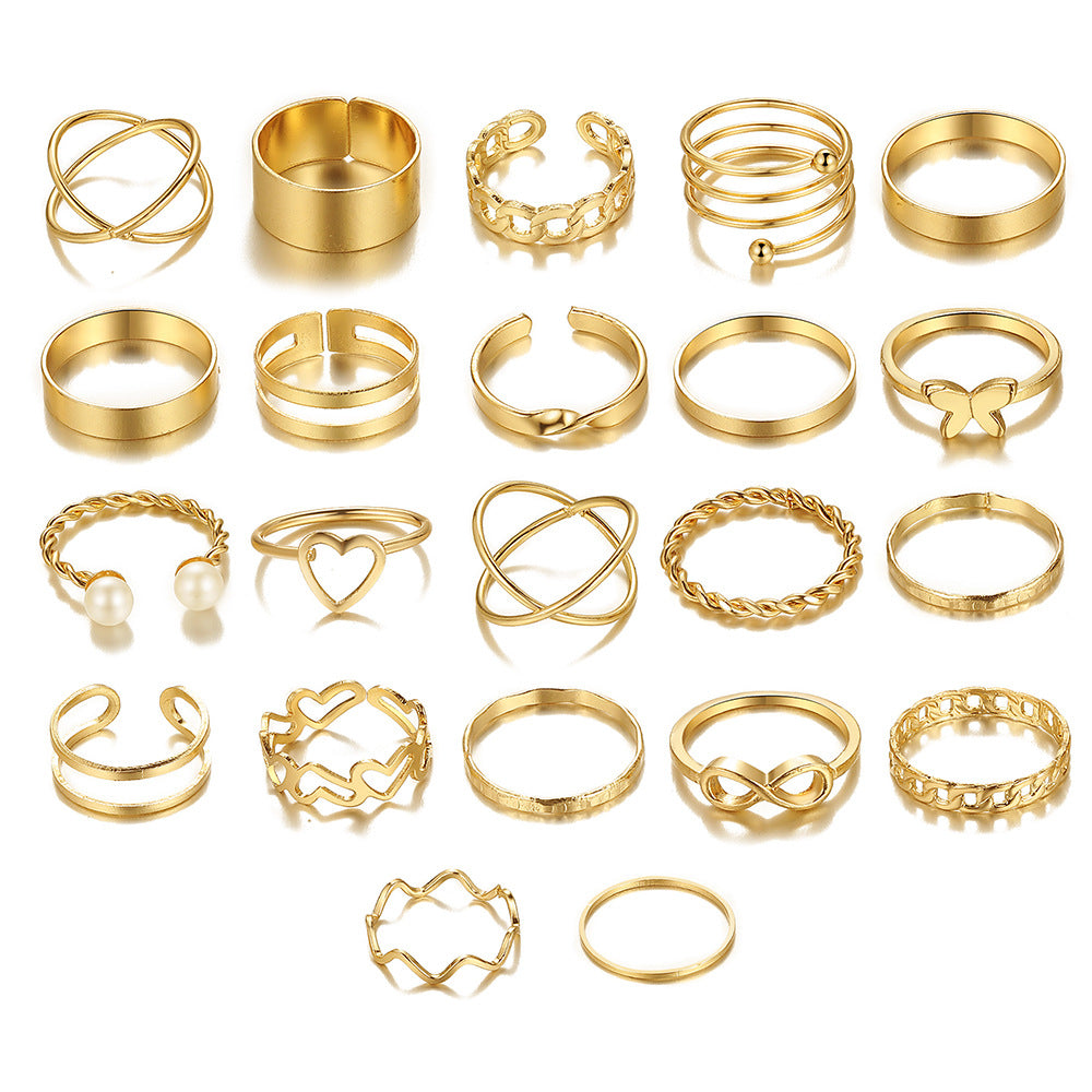 Open-ended ring set