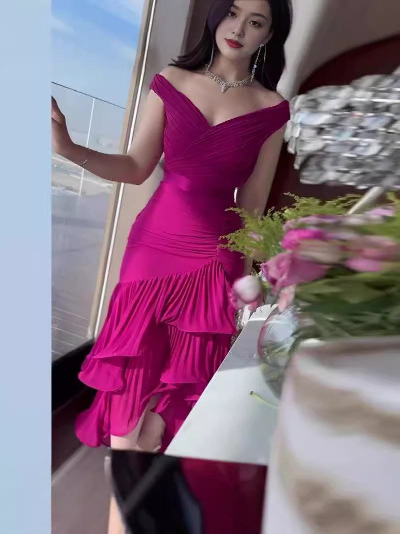 Sleeveless Pleated Chiffon Dress