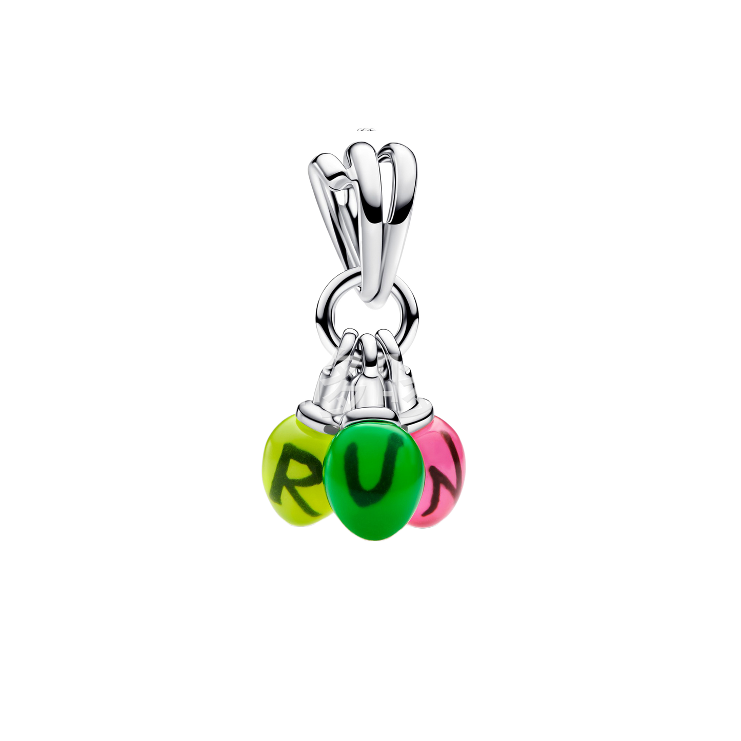 Fashion Heart Shape Silver Plated Pendant with Diamond