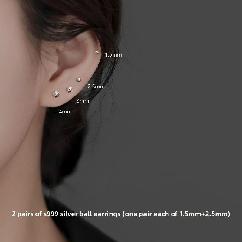 Sterling Silver Earrings for Women, Hypoallergenic Studs and Ear Sticks
