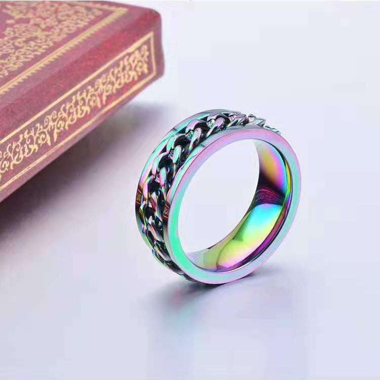 Titanium steel ring