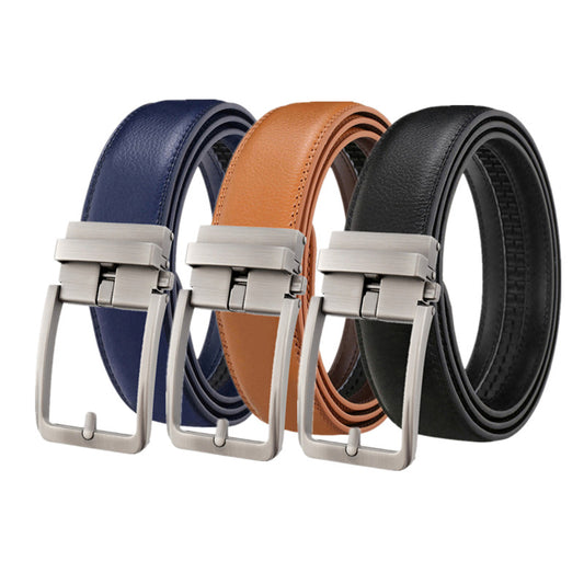 Genuine Leather Automatic Buckle Belt