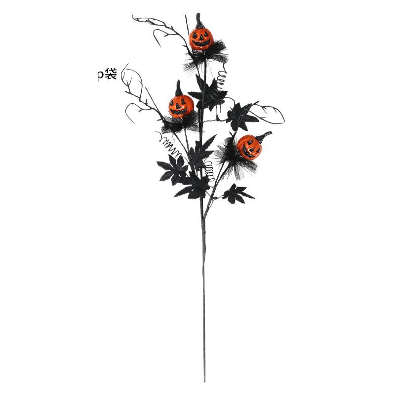 Black Horror Pumpkin Pruning Flower bouquet