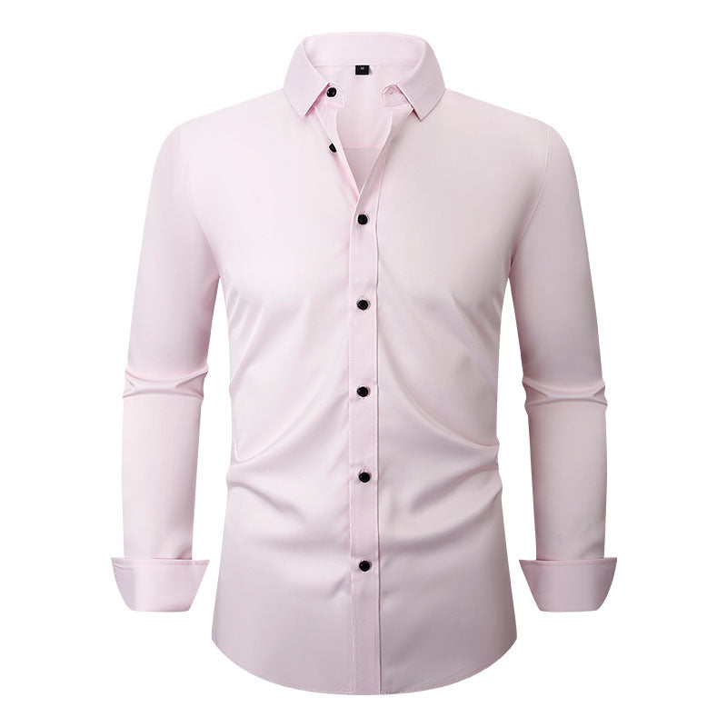 Men's Long Sleeve Business Shirt Four-Way Stretch