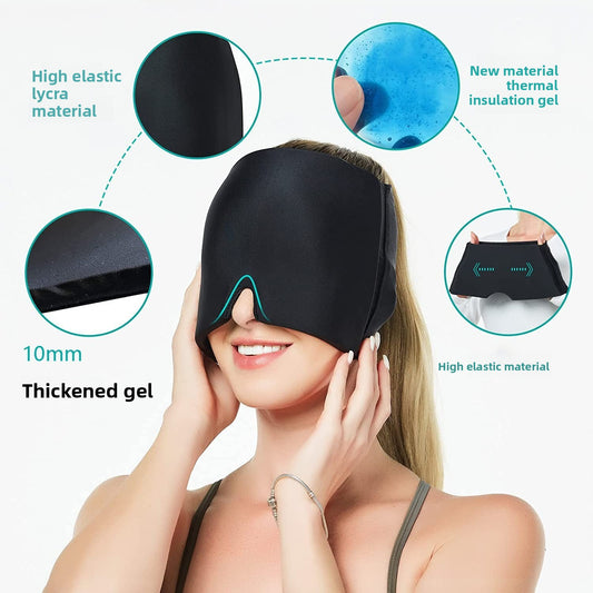Stretchable Hot Cold Compress Head Mask