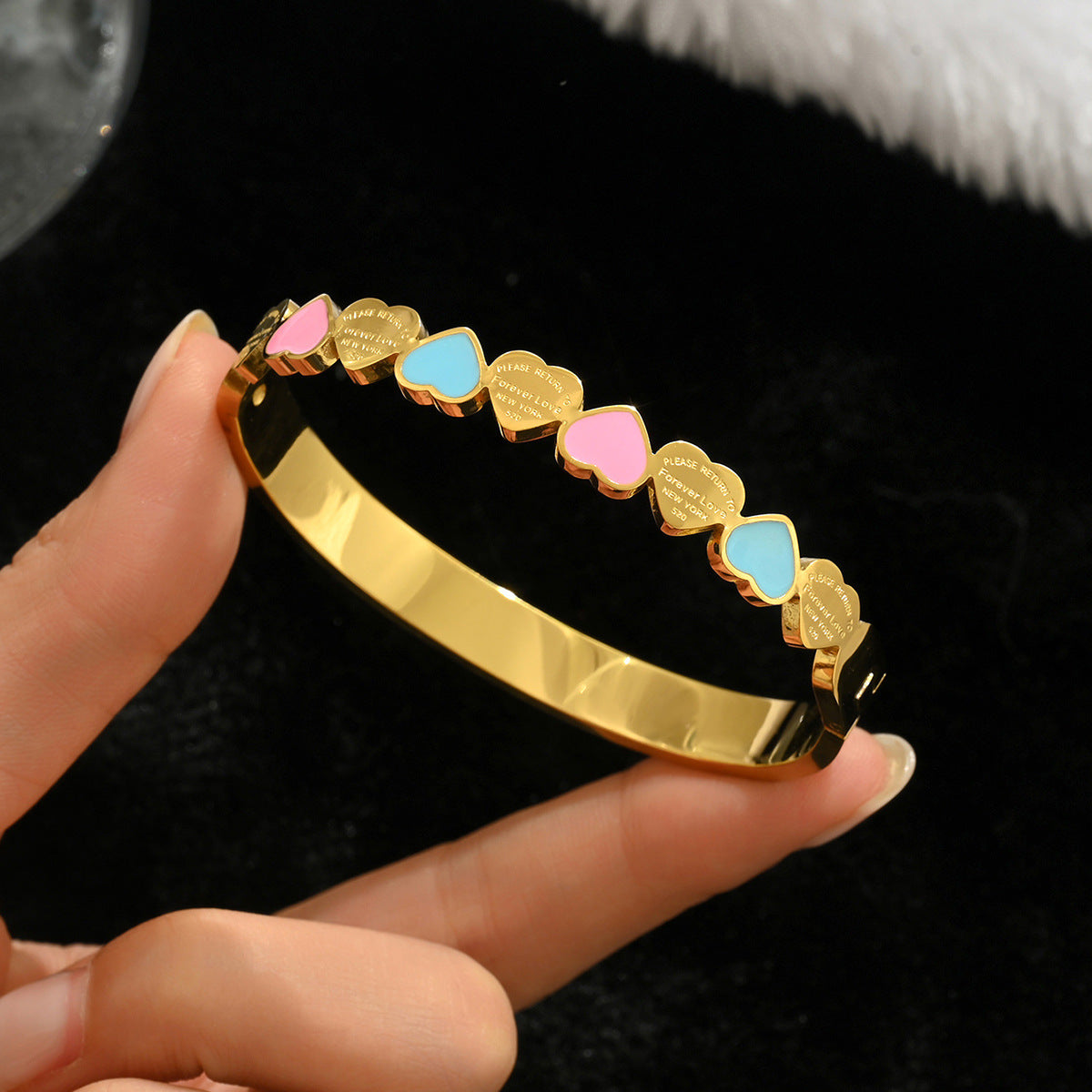 Fashion Stainless Steel Gold and Silver Bangles