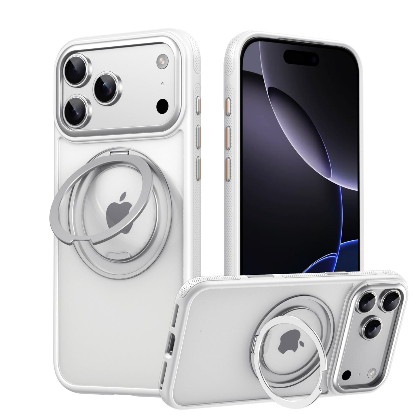 Magnetic 360 Rotating Gear Bracket Phone Case for iPhone