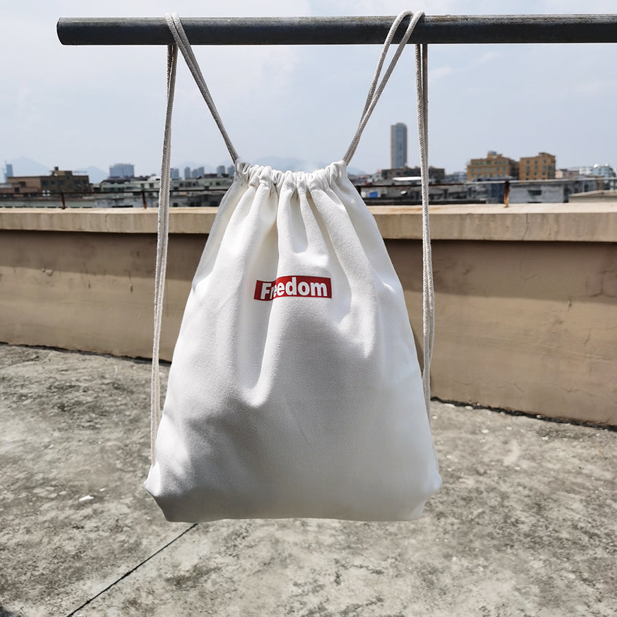 Sport canvas drawstring backpack