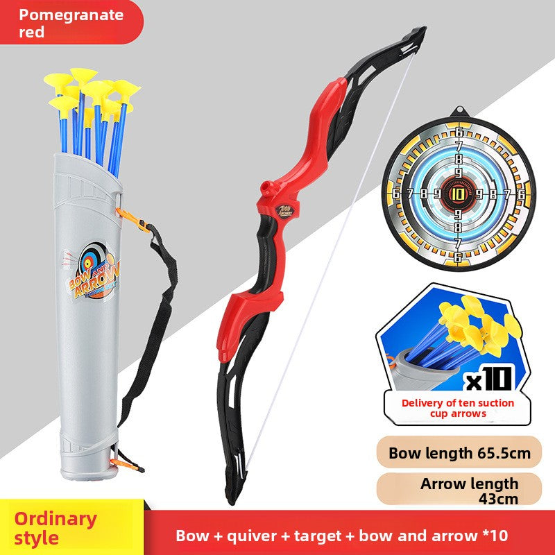 Children's Plastic Bow and Arrow Toy Set with Target