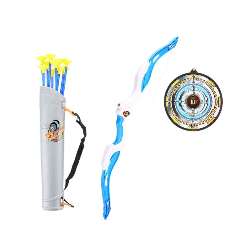 Children's Plastic Bow and Arrow Toy Set with Target