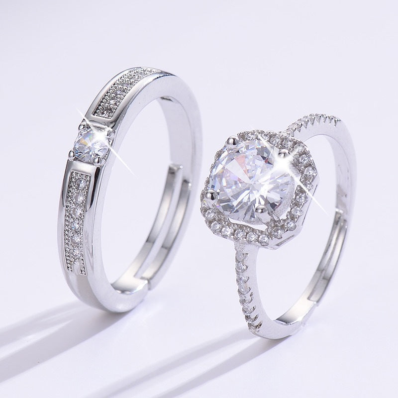 Silver-plated rings for both men and women