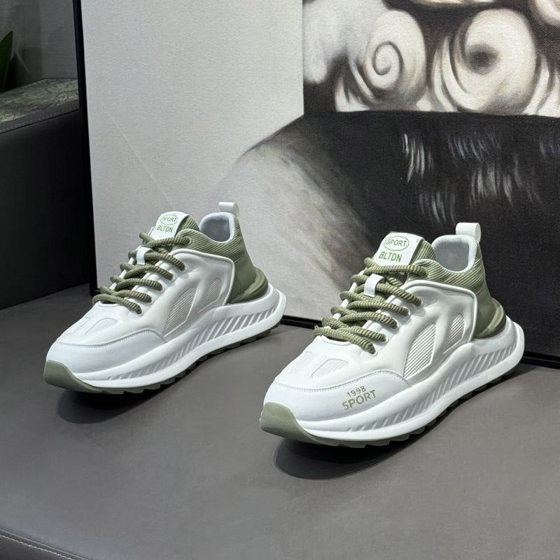Thick-soled height-increasing running dad shoes for men