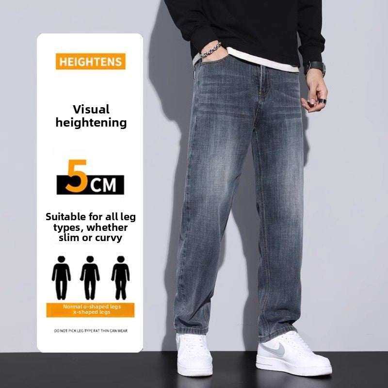 Retro straight-fit men's jeans