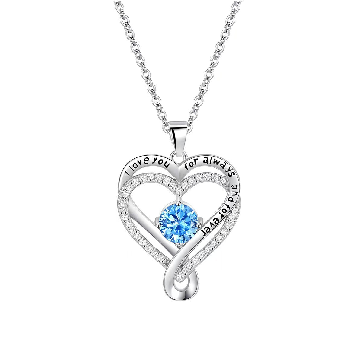 Double-layer heart-shaped necklace