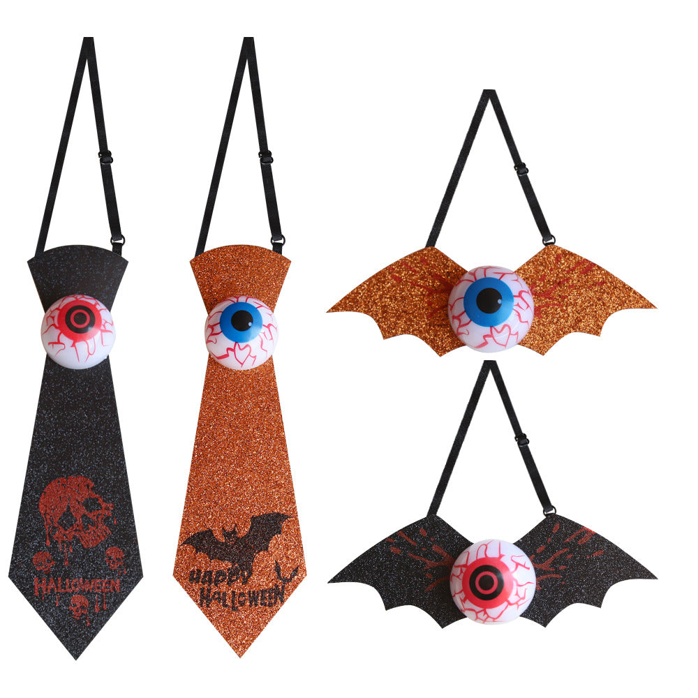 Halloween Glowing Eyeball Tie