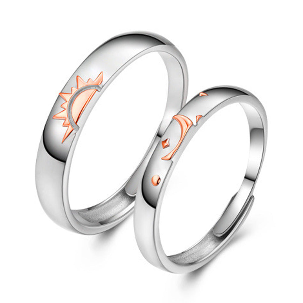 Silver Adjustable Couple Rings