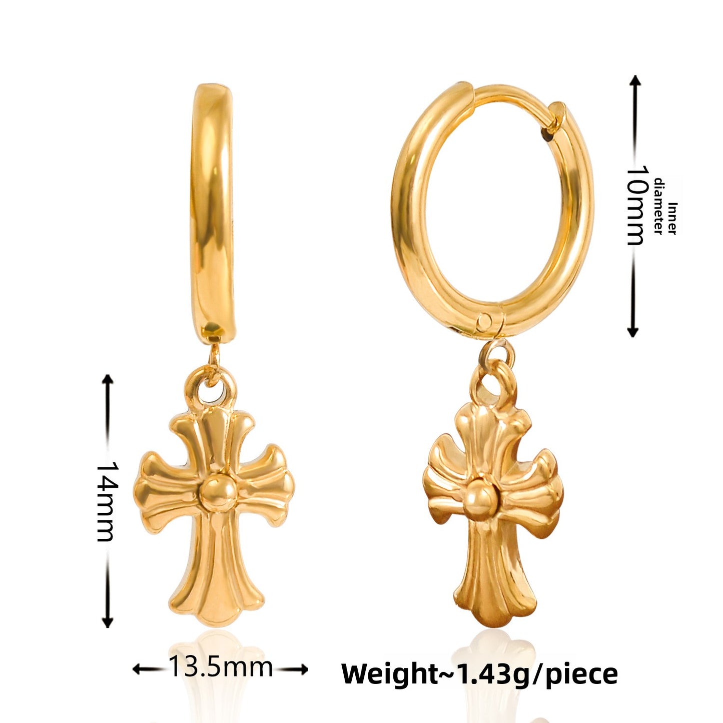 Circle-shaped multi-style earrings