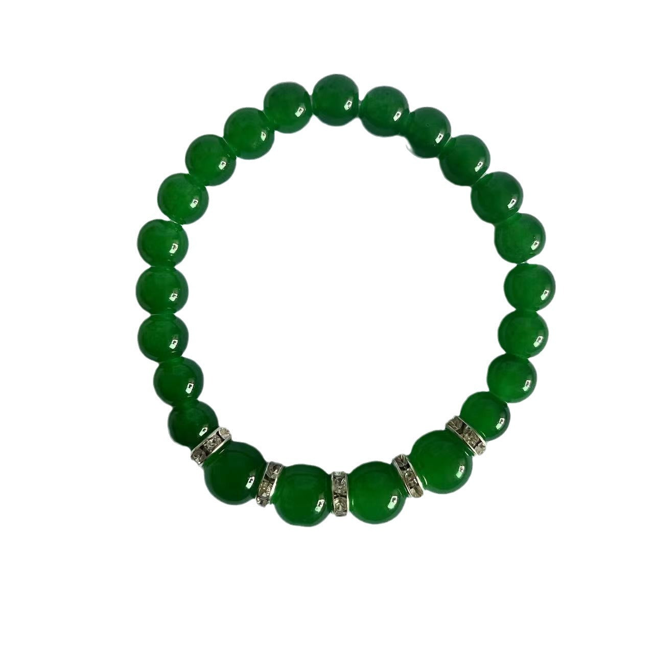 Imitation emerald necklace