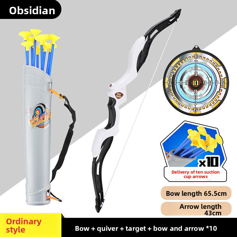 Children's Plastic Bow and Arrow Toy Set with Target