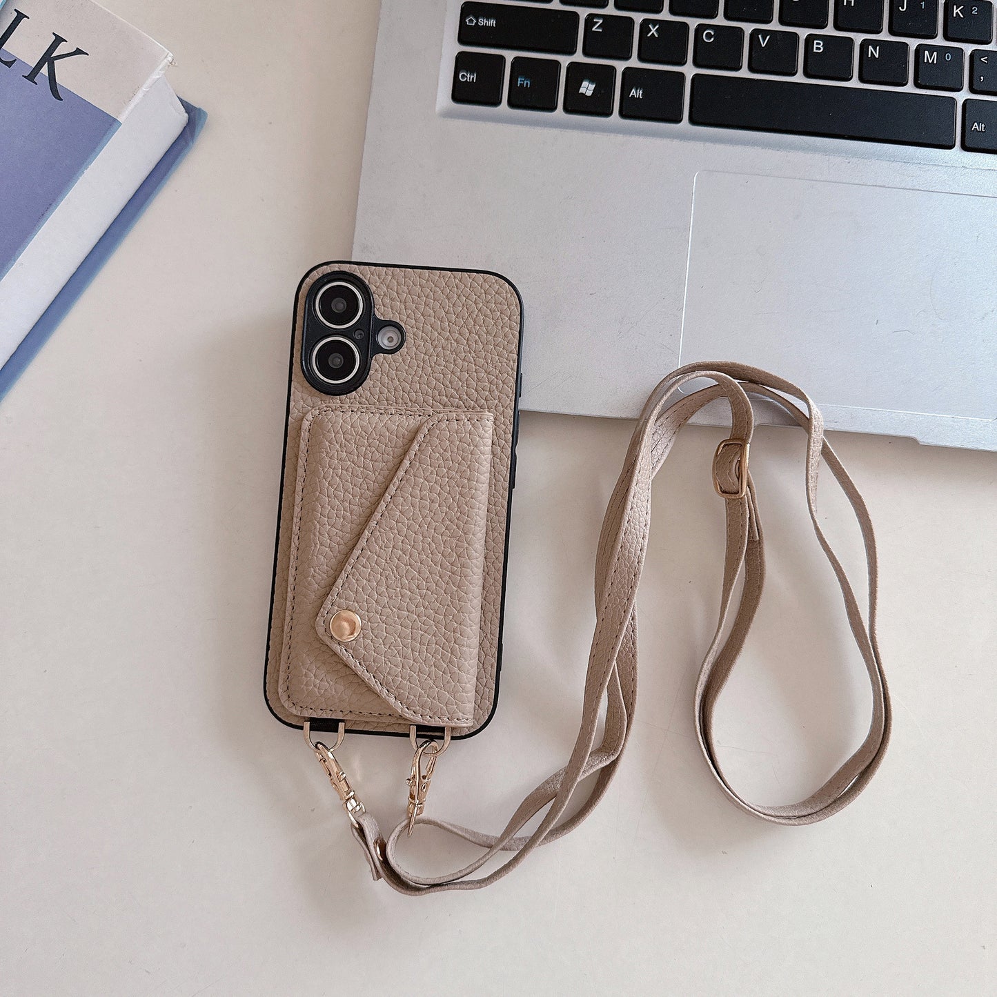 Imitation Leather iPhone Case with Card Slot
