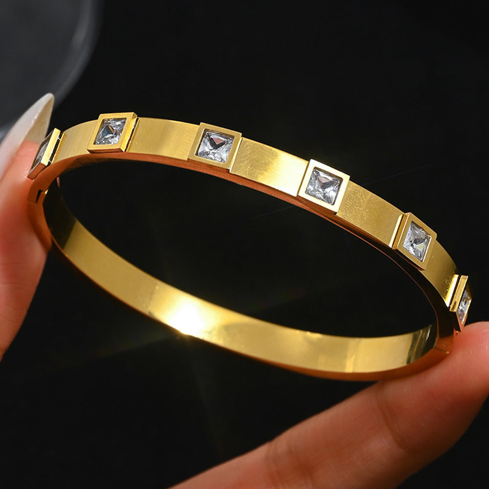 Fashion Stainless Steel Gold and Silver Bangles