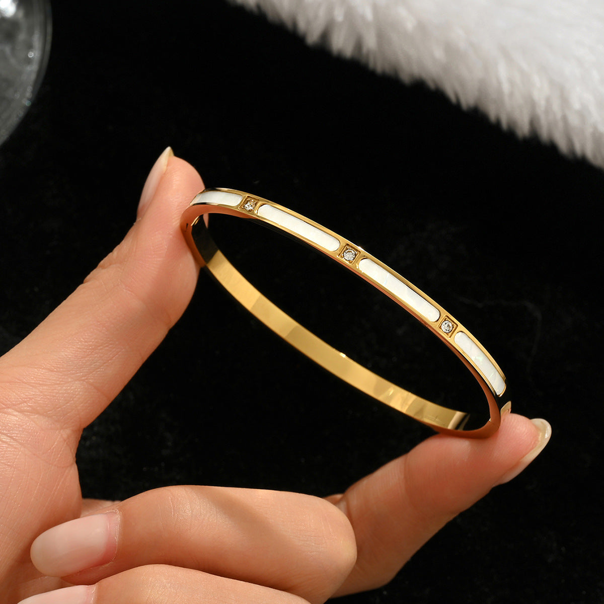 Fashion Stainless Steel Gold and Silver Bangles