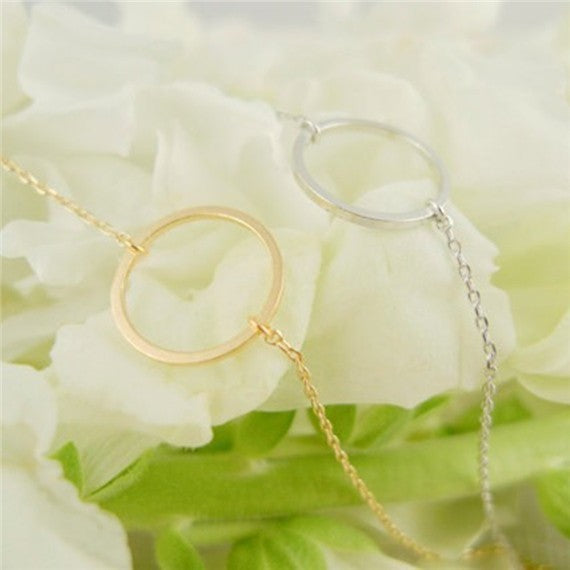 Geometric Ring Pendant Necklace for Women