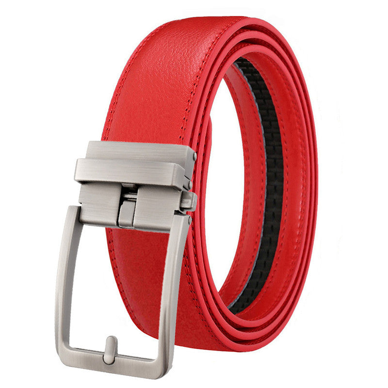Genuine Leather Automatic Buckle Belt