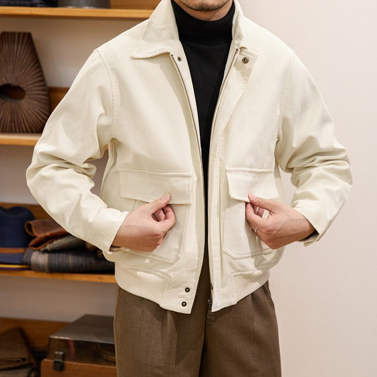 Autumn and winter casual men's corduroy jacket