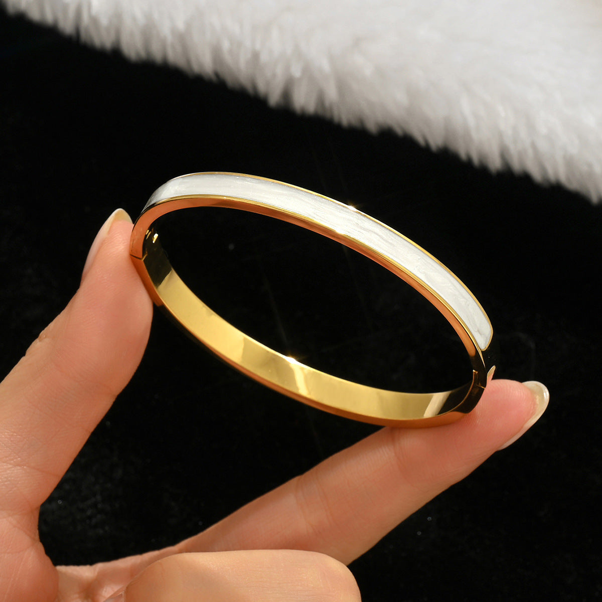 Fashion Stainless Steel Gold and Silver Bangles