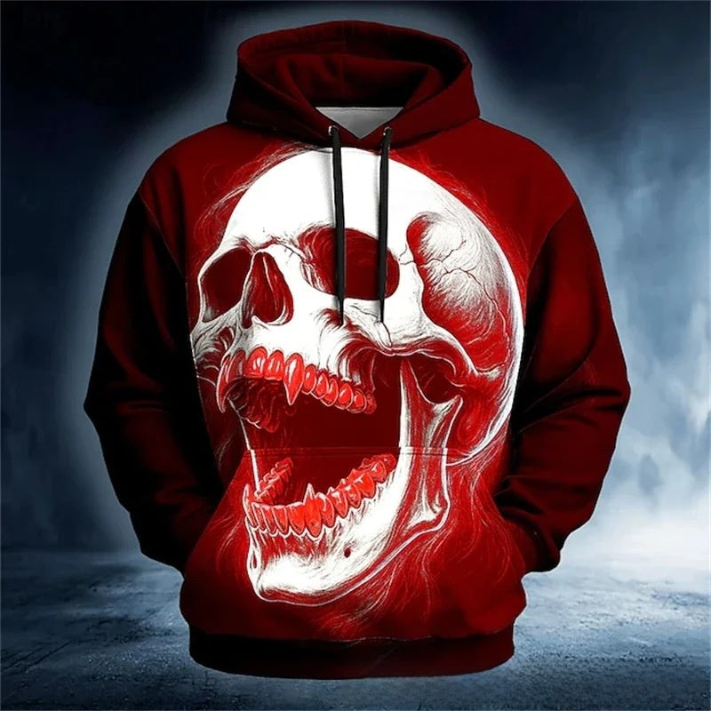 Men's 3D Print Hoodie Long Sleeve Pullover Streetwear