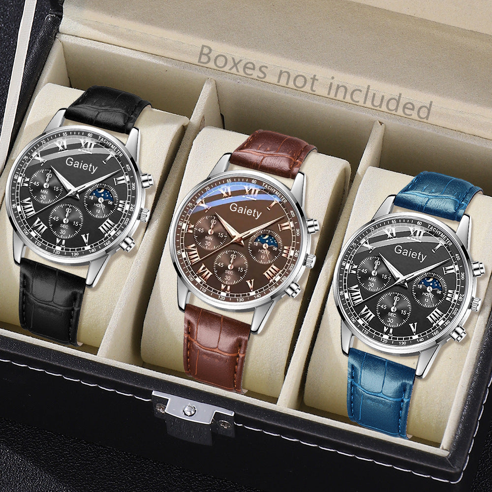 Fashion Quartz Watch for Men with Multiple Functions